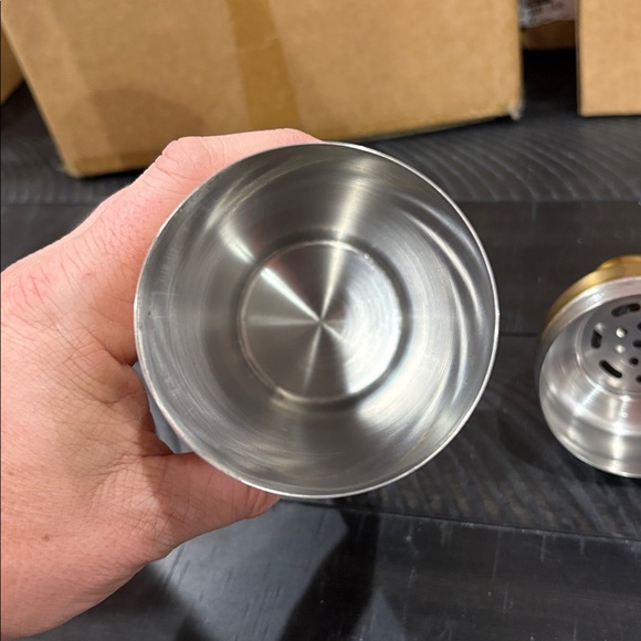 Metal Cocktail Shaker Gold - Threshold™:
Stainless Steel, 25oz Capacity - Picture 4 of 5